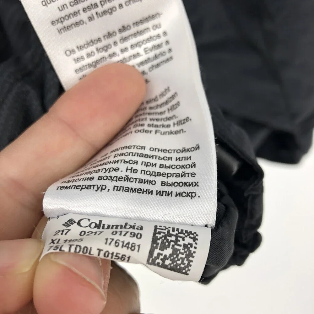 Columbia Charcoal Space Dye Grey Full Zip Interchange Jacket Men's Size Small